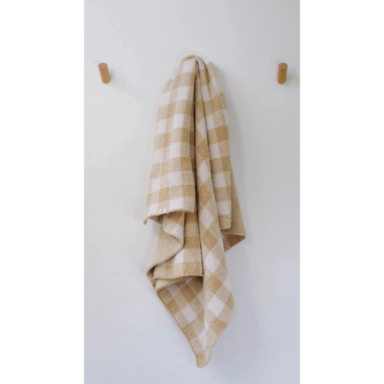 goldie gingham plush large blanket