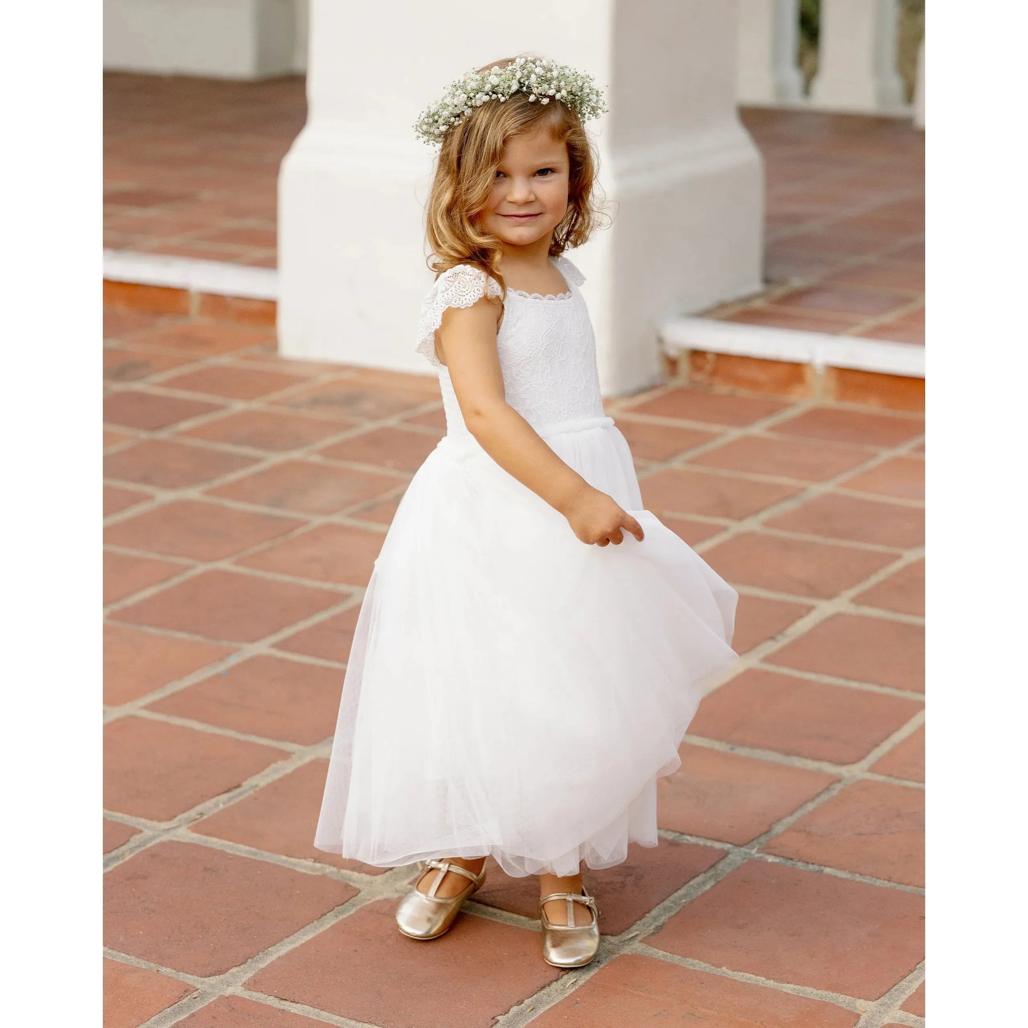 camilla dress || white