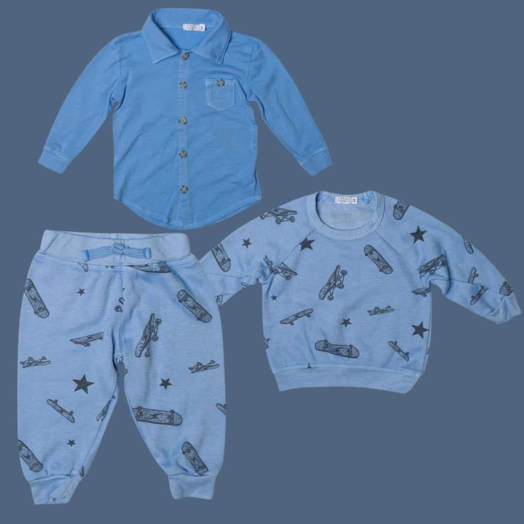 long sleeve button up shirt | blue steele