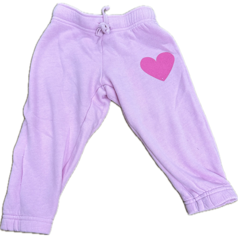 athletic heart jogger | barbie pink