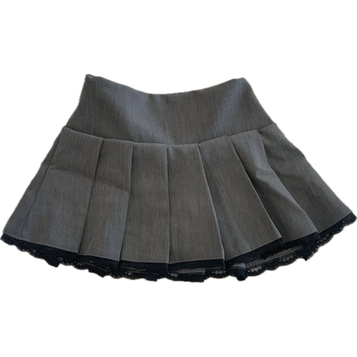 skirt | grey garbardine