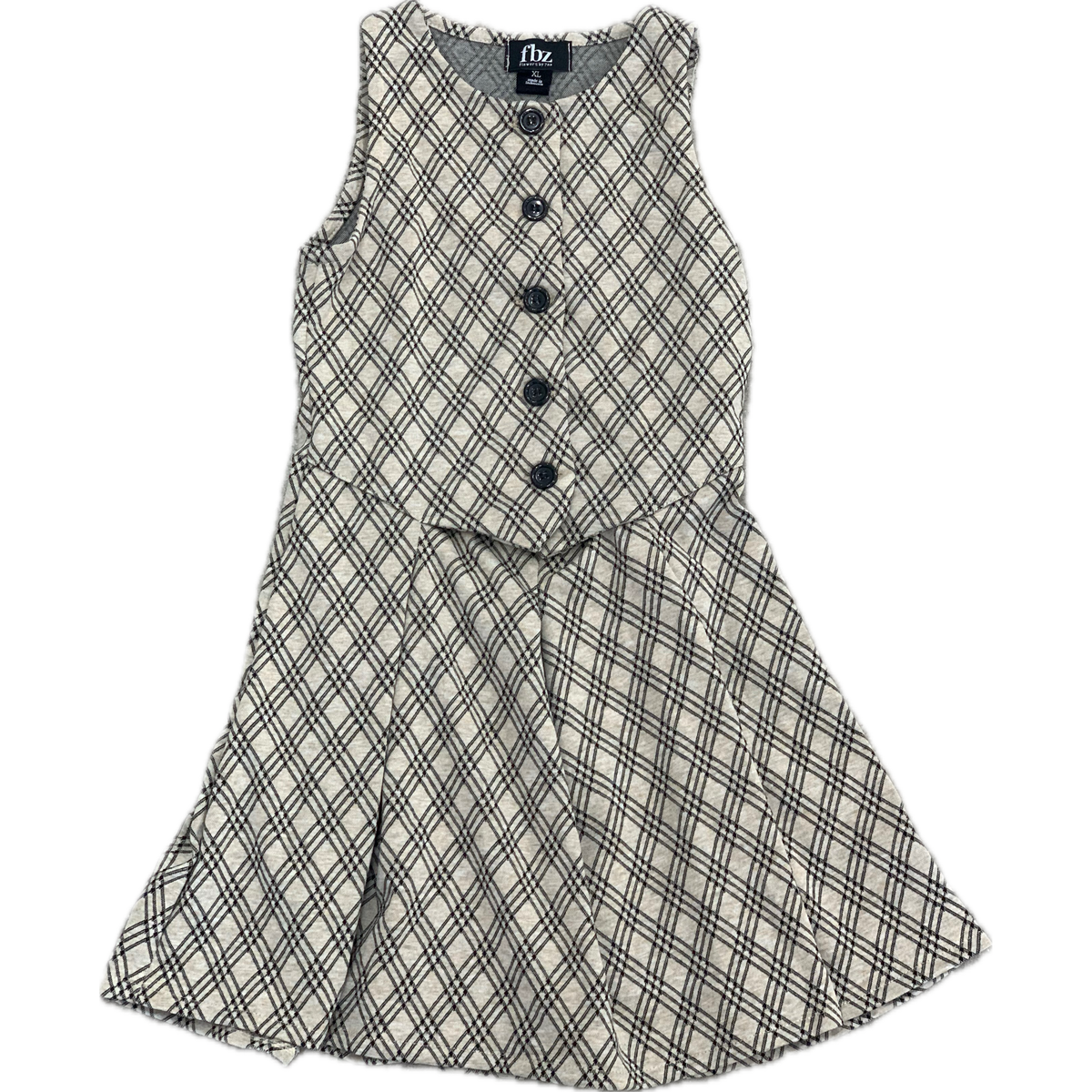 argyle dress | brown