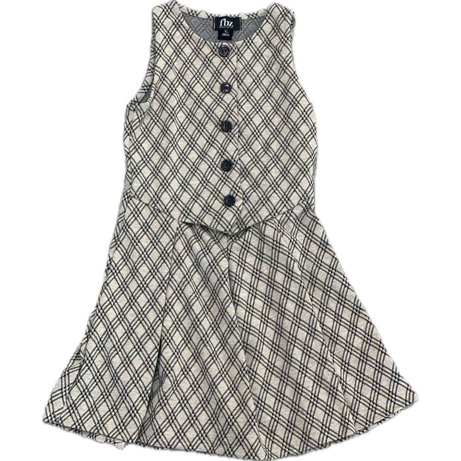 argyle dress | brown