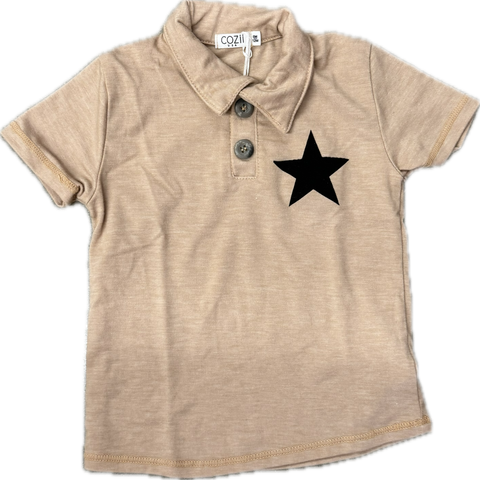polo star shirt | beige