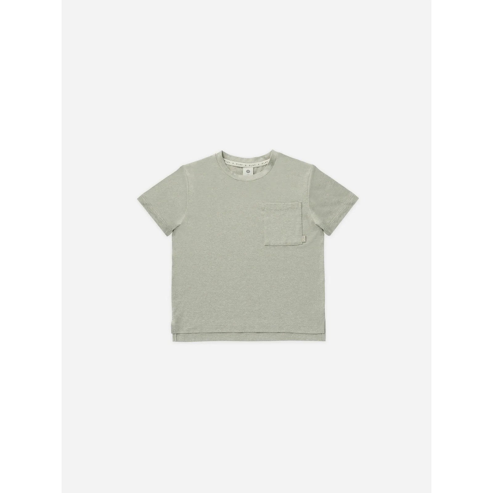 cove essential pocket tee || heathered sage