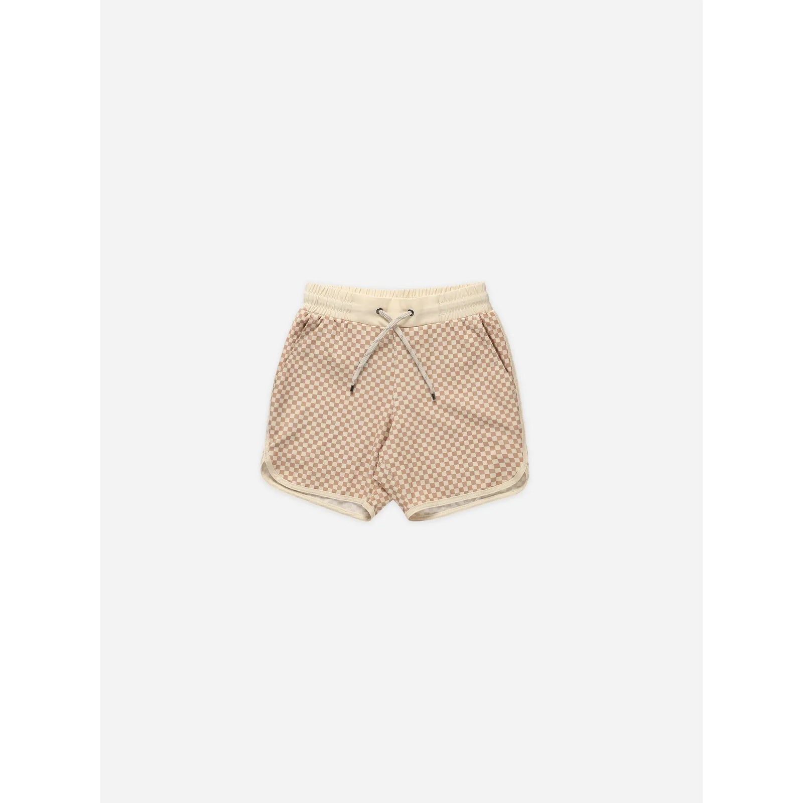 del mar short || clay micro check