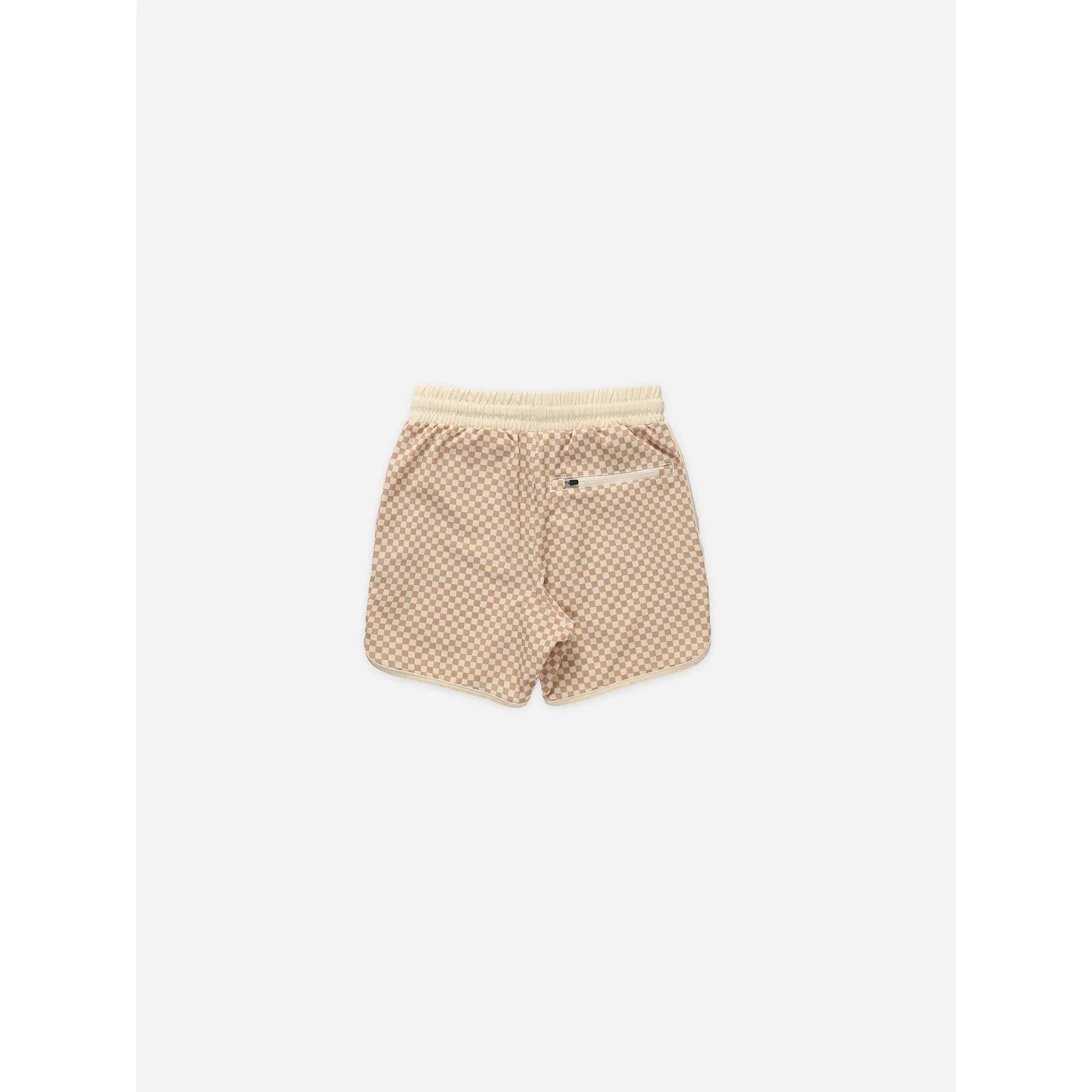 del mar short || clay micro check