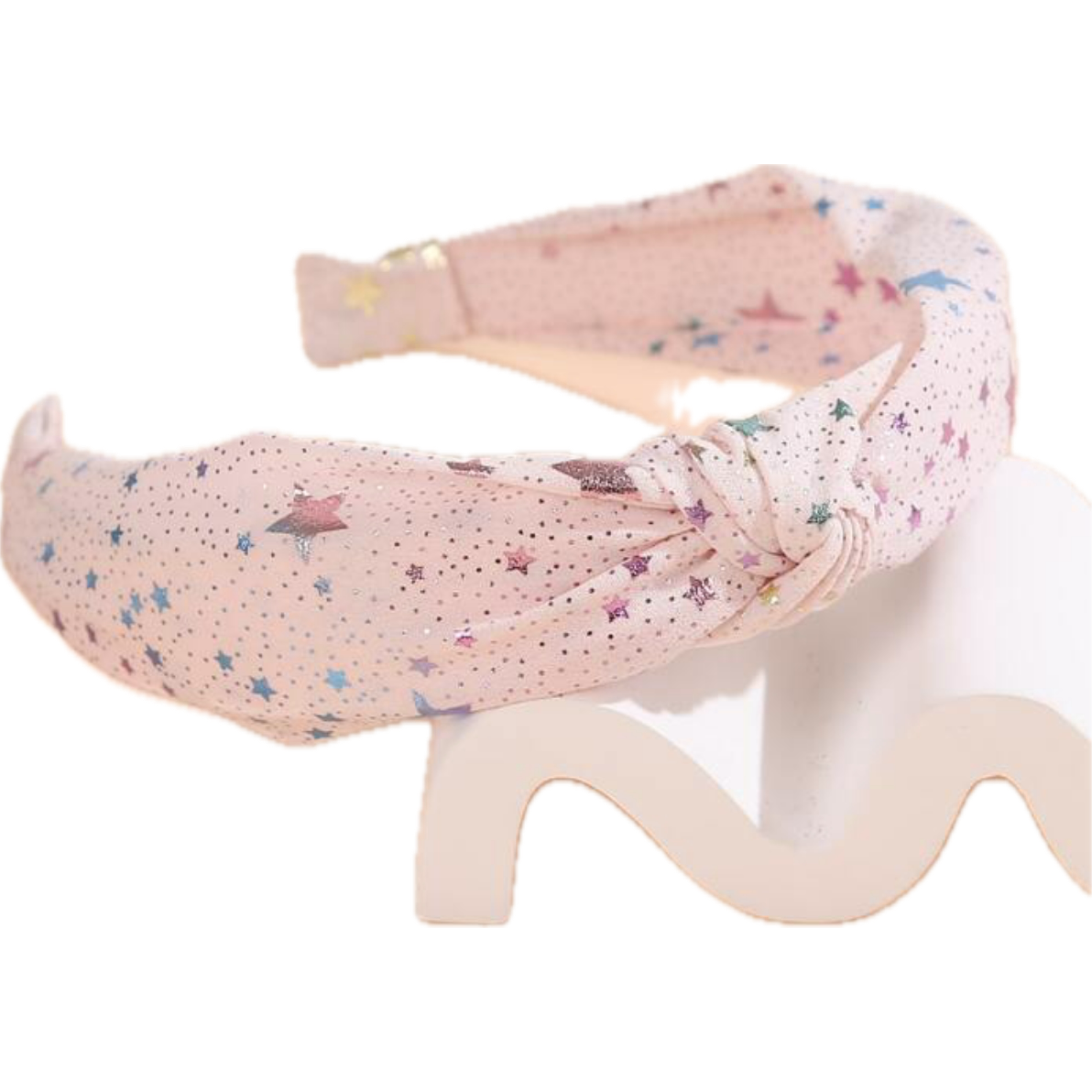 glitter star pink headband