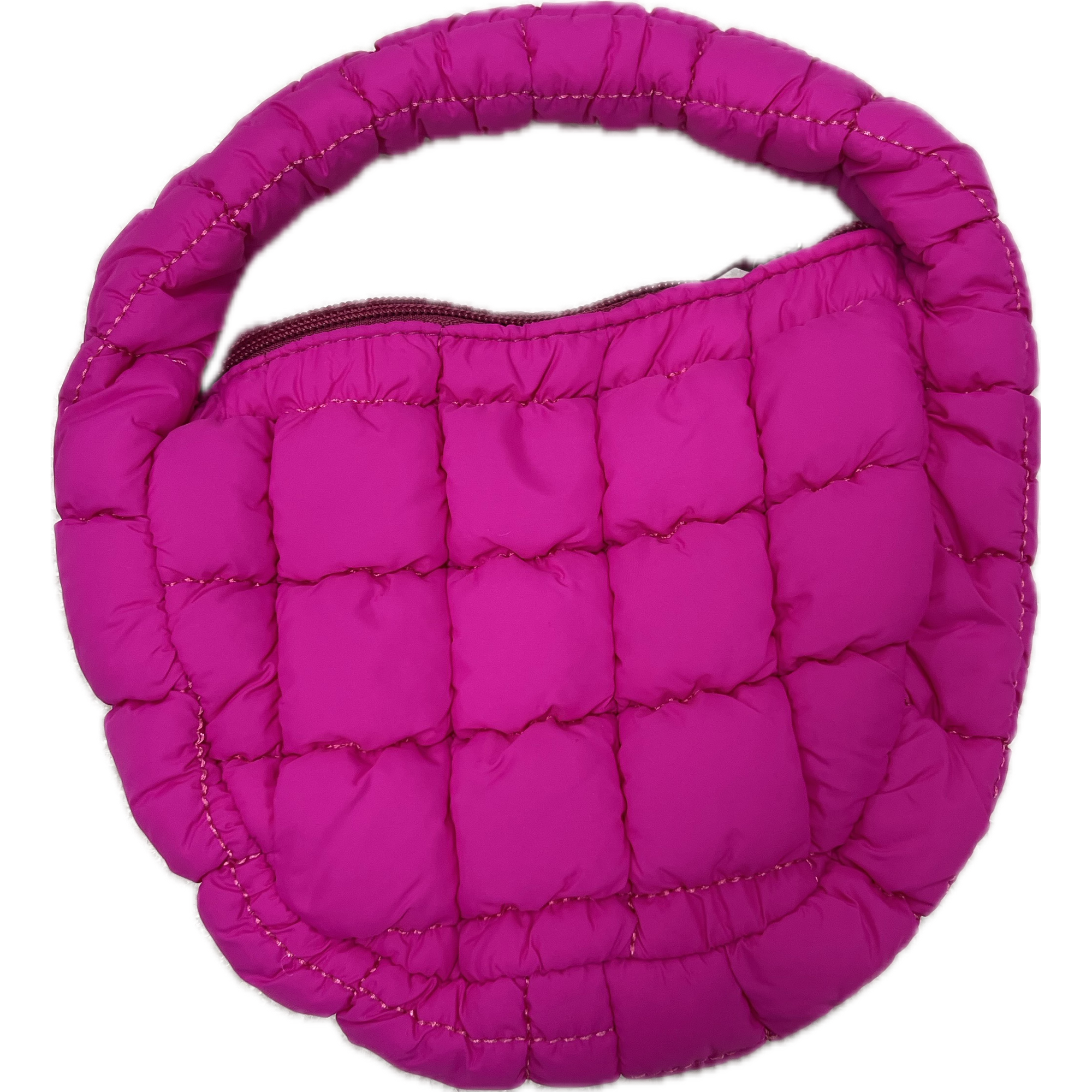 kids quillted bag | hot pink