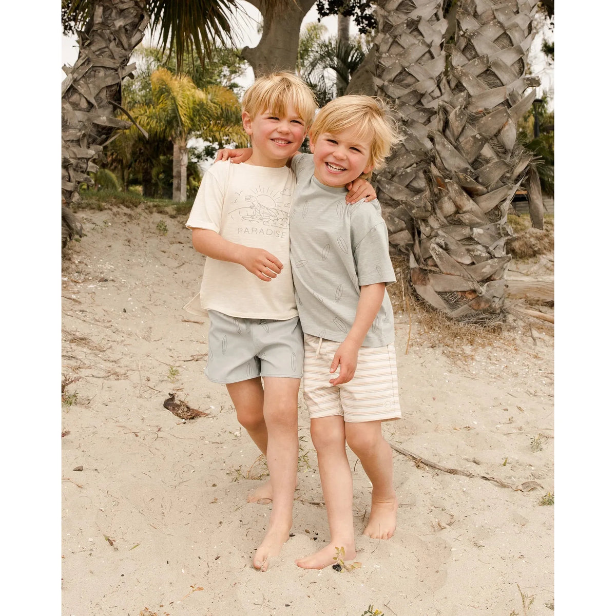 swim trunk || surfboard