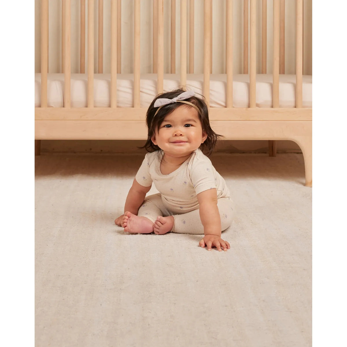 bamboo short sleeve pajama set || sweet pea