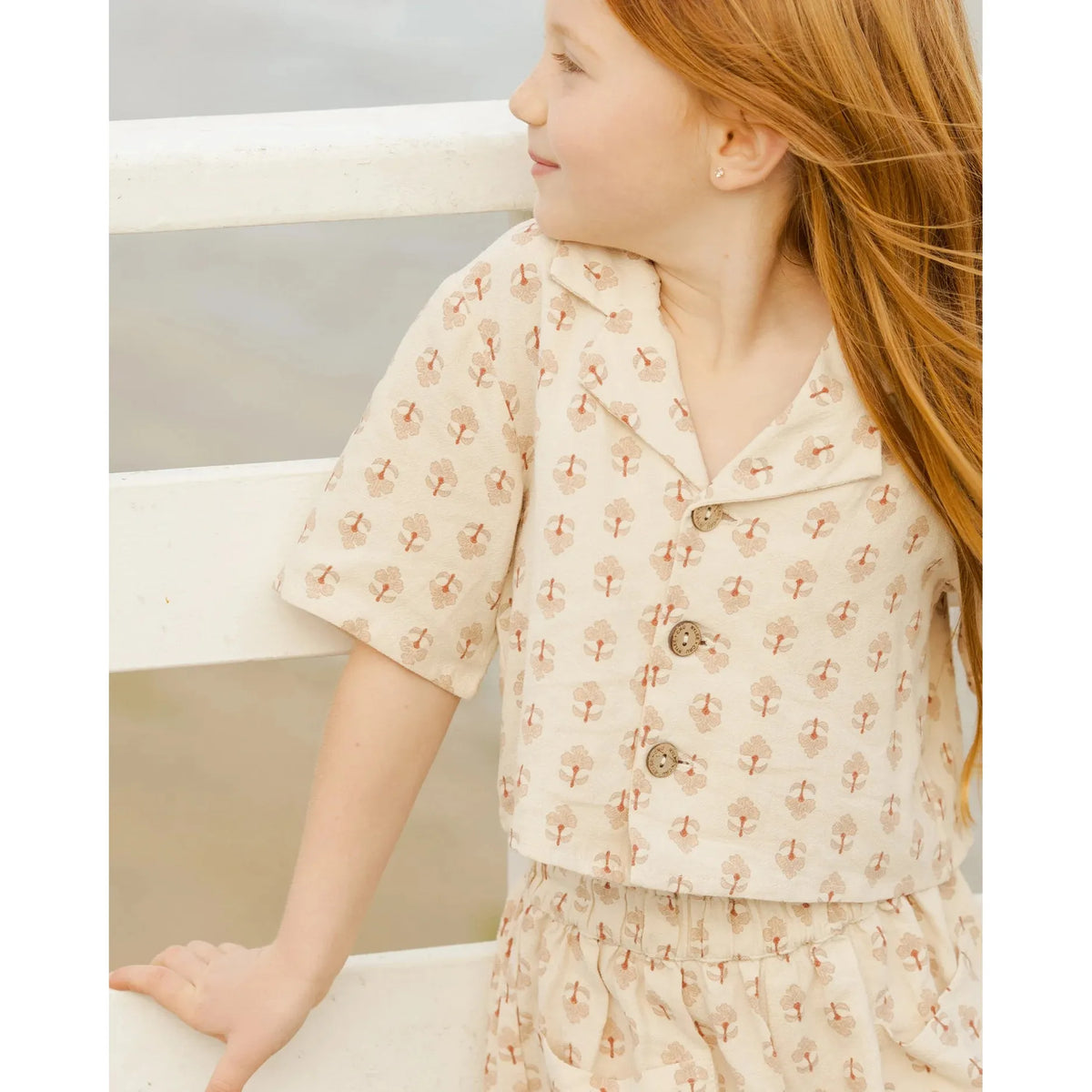 cropped collared shirt || motif