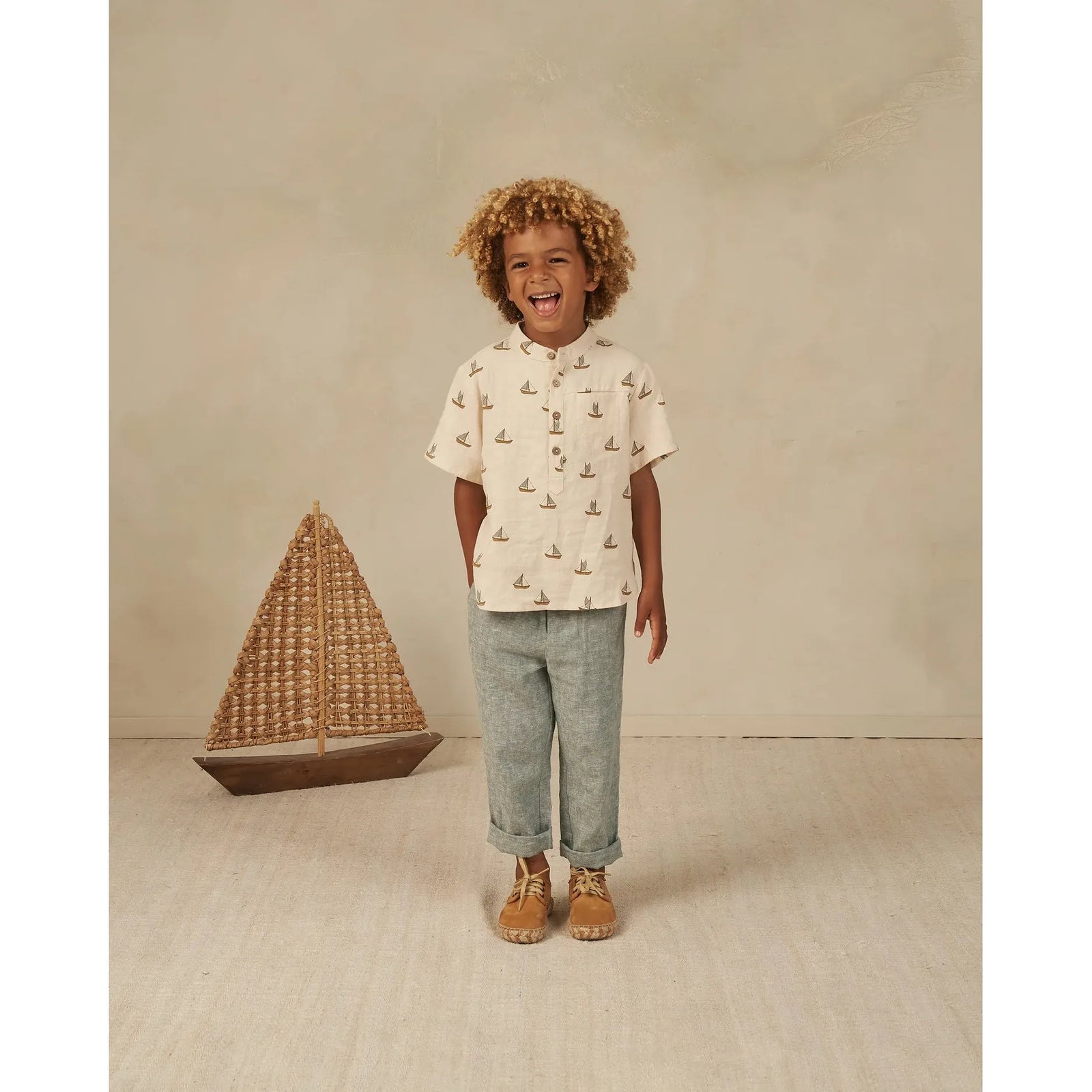 kalen pant || heathered indigo