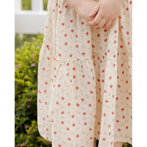tiered midi skirt || strawberry field