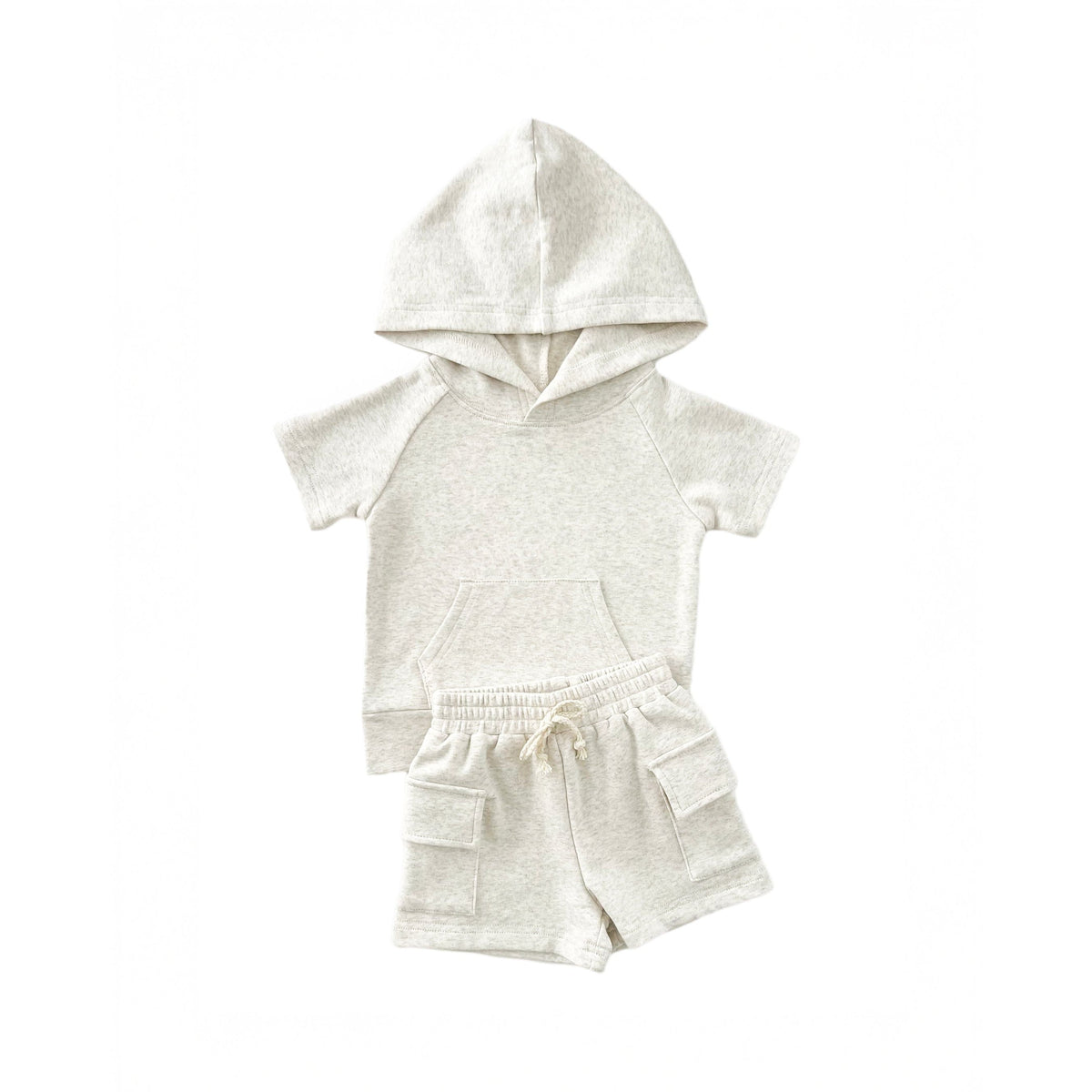 Cargo Shorts Set | Oatmeal