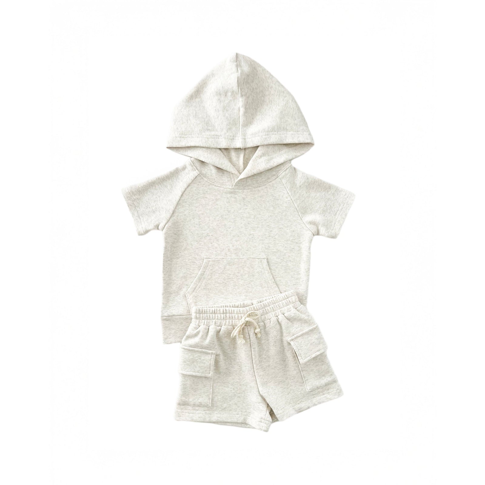 Cargo Shorts Set | Oatmeal