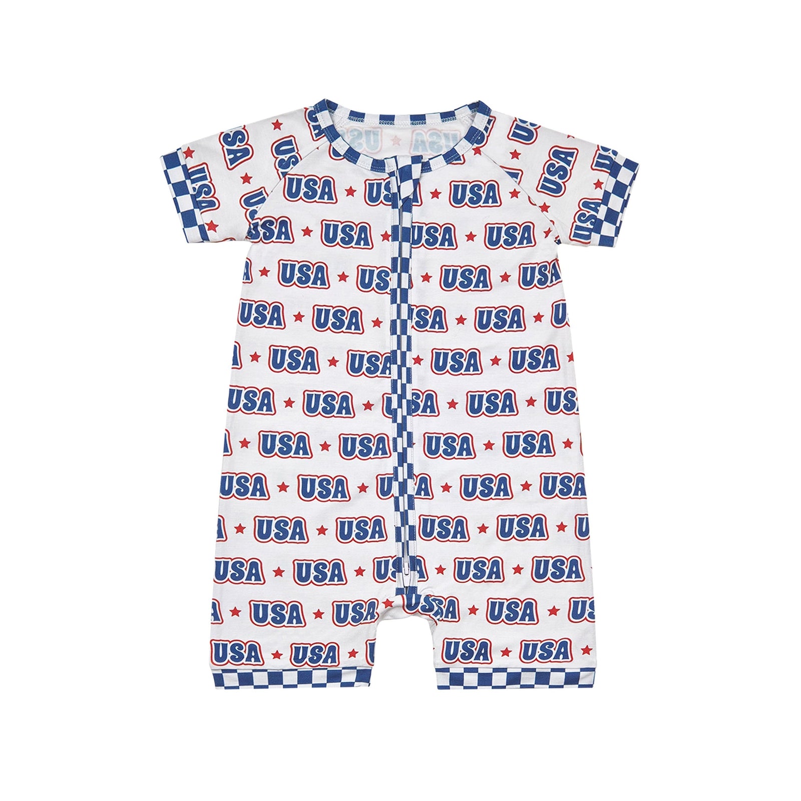 Bamboo Shorty Romper | USA