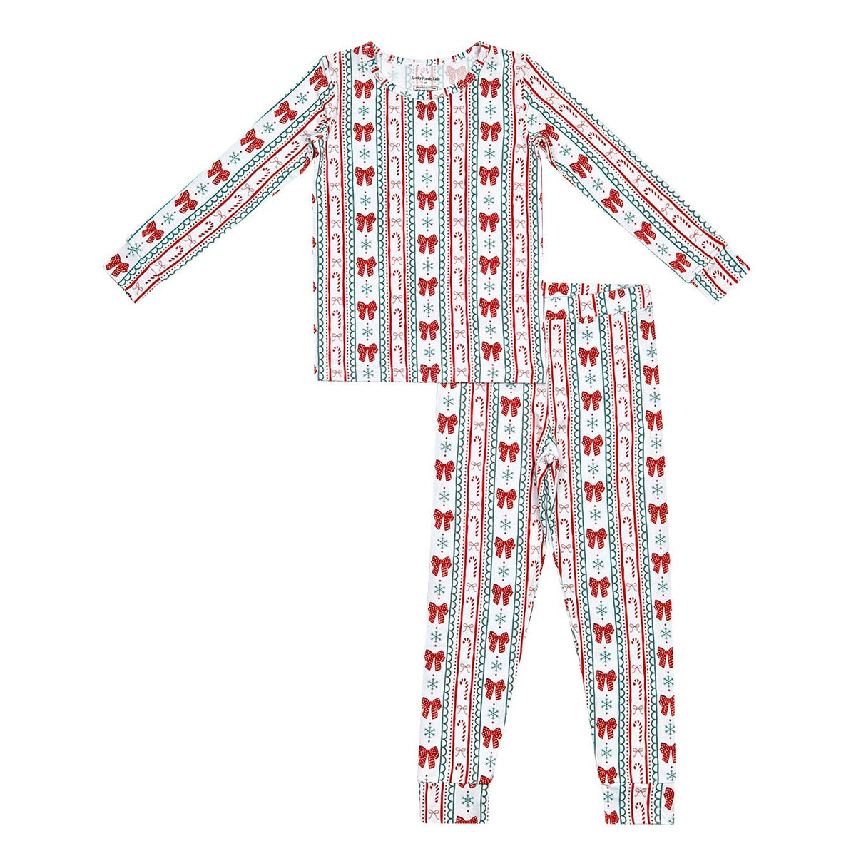 Bamboo Two Piece Set | Retro Candy Cane