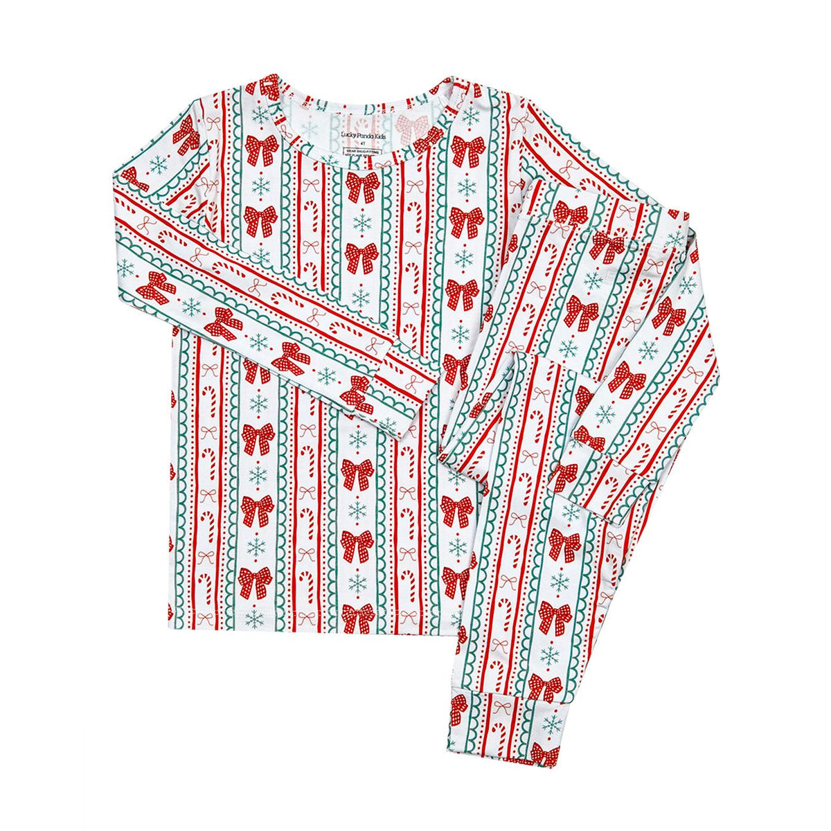 Bamboo Two Piece Set | Retro Candy Cane