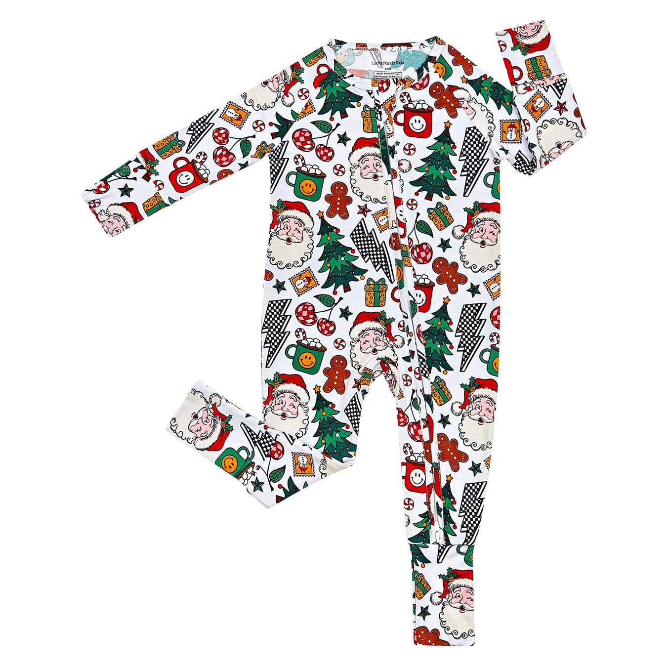 Bamboo Zip Romper | Christmas Vibes