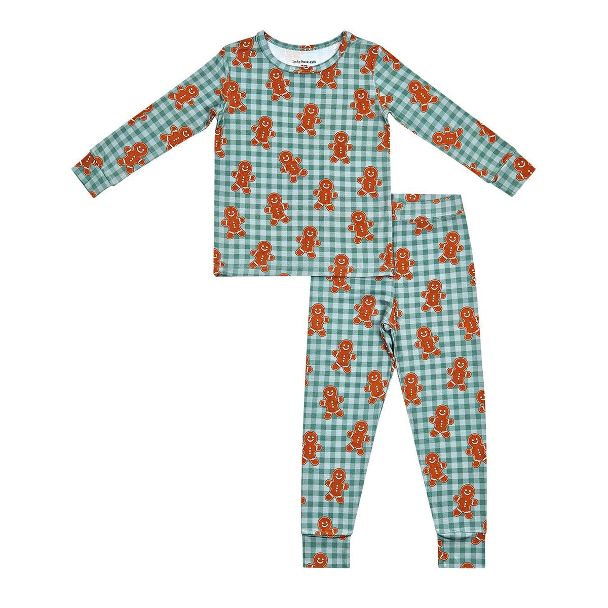 Bamboo Two Piece Set | Gingerbread Gingham