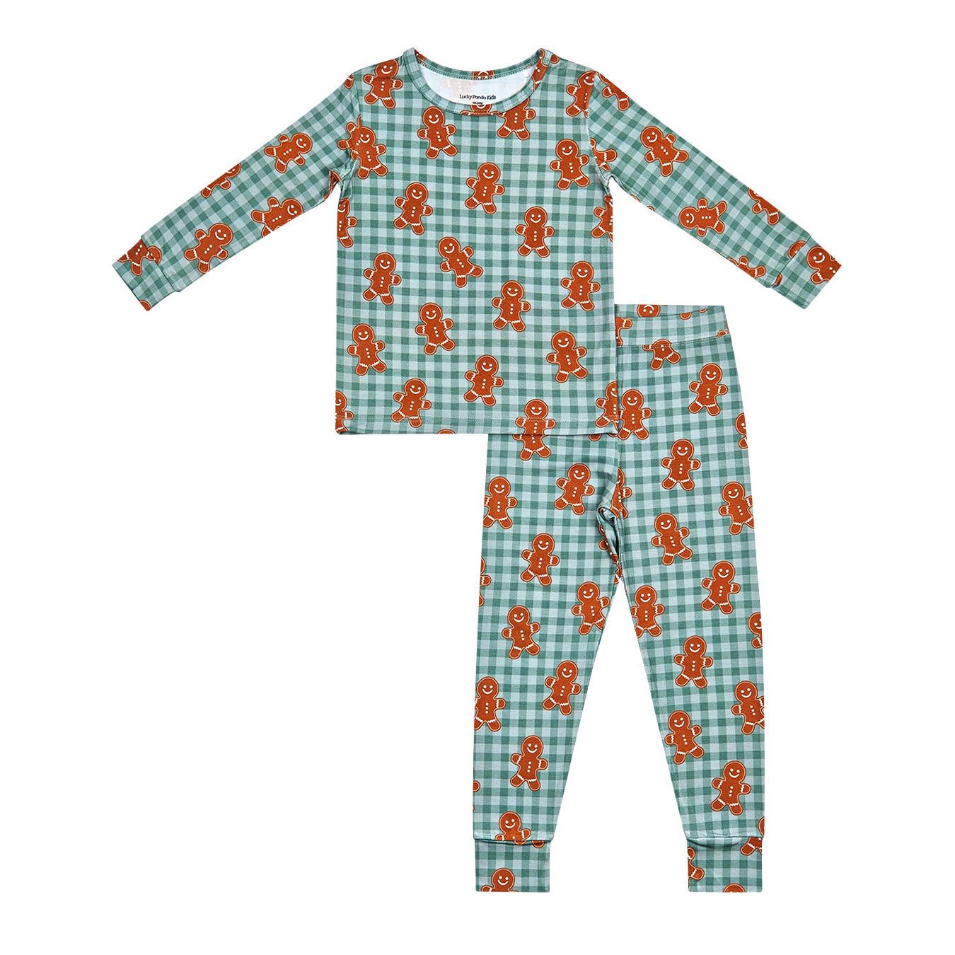 Bamboo Two Piece Set | Gingerbread Gingham