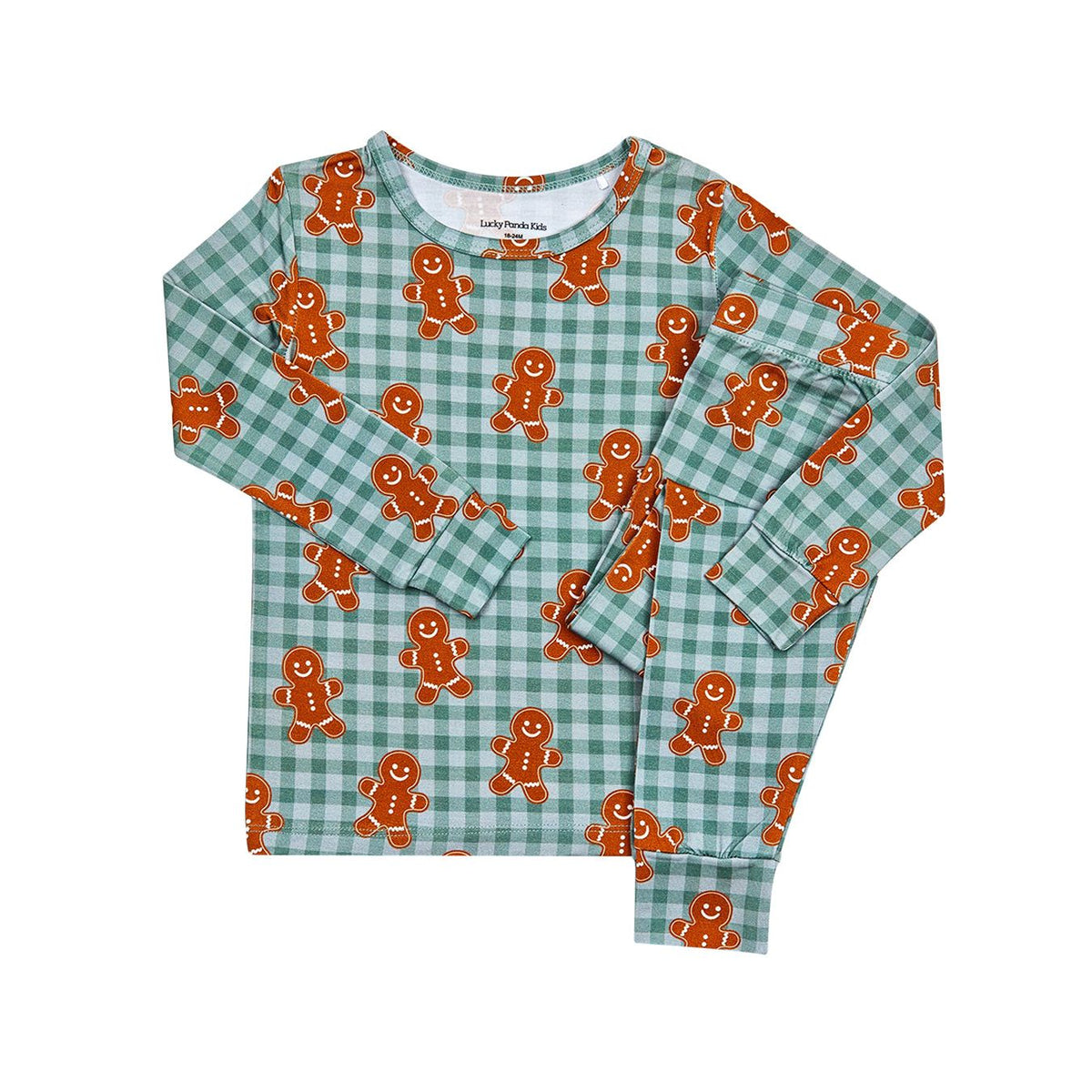 Bamboo Two Piece Set | Gingerbread Gingham