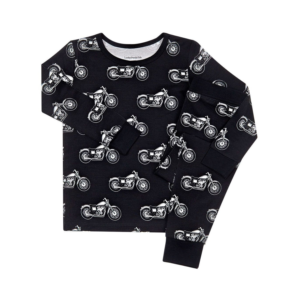 Bamboo Two Piece Set | Born to Ride Black