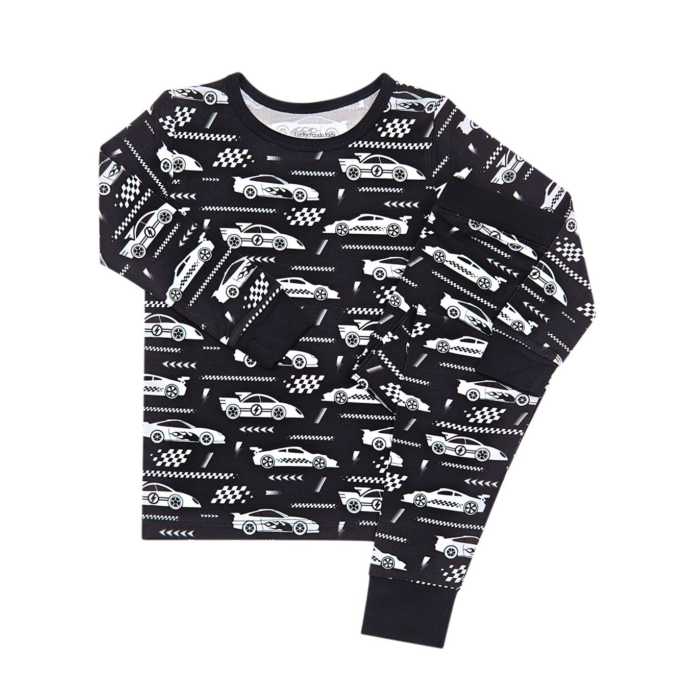 Bamboo Two Piece Set | Race Cars