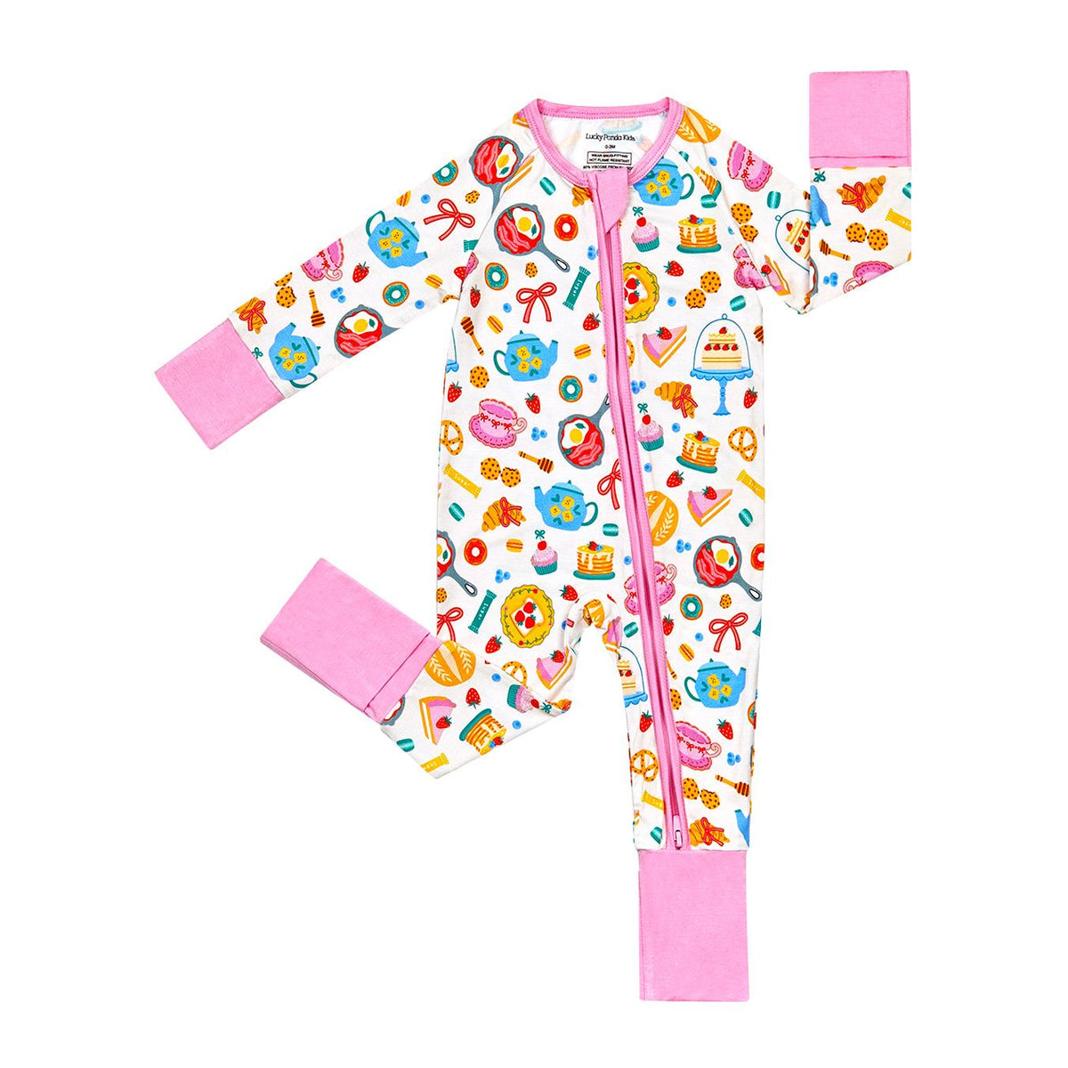 Bamboo Zip Romper | Breakfast Whimsy