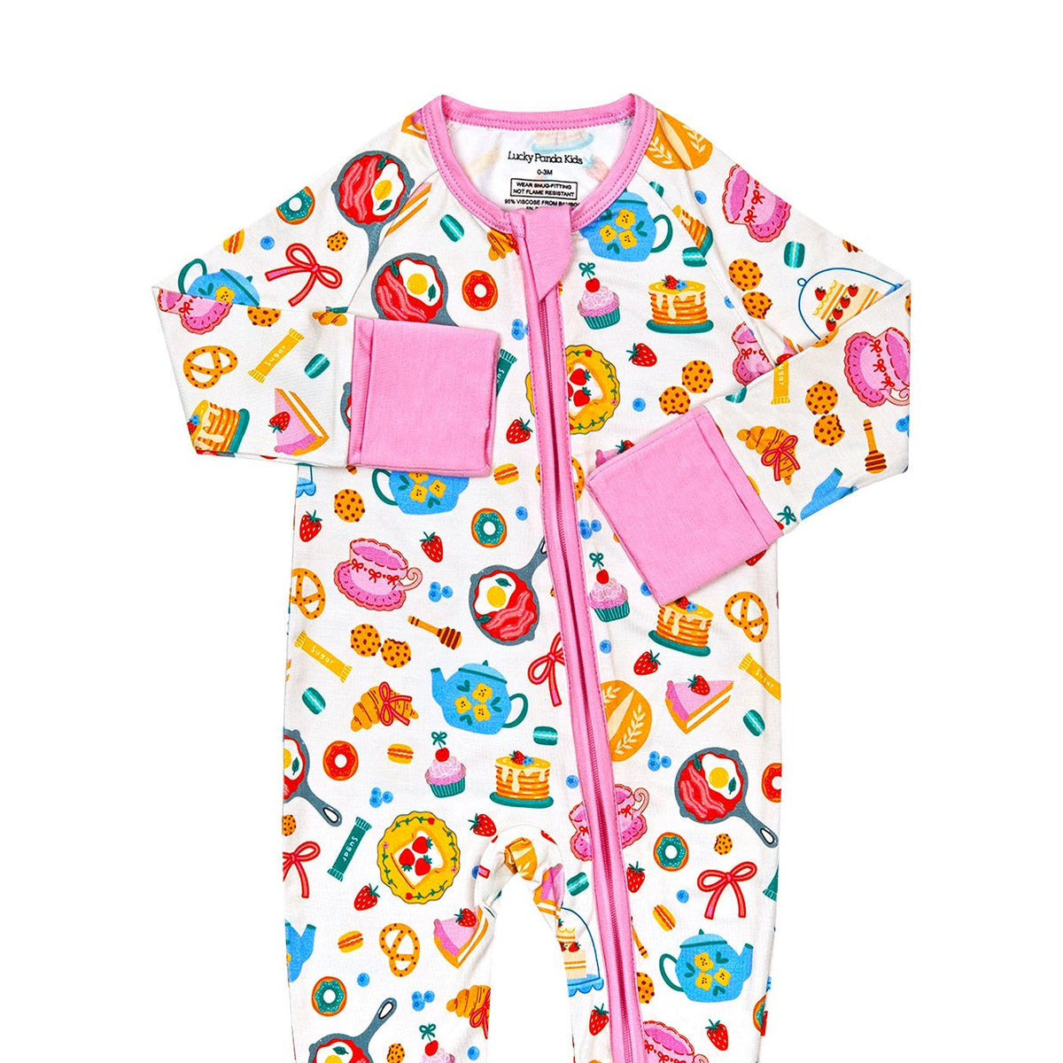 Bamboo Zip Romper | Breakfast Whimsy
