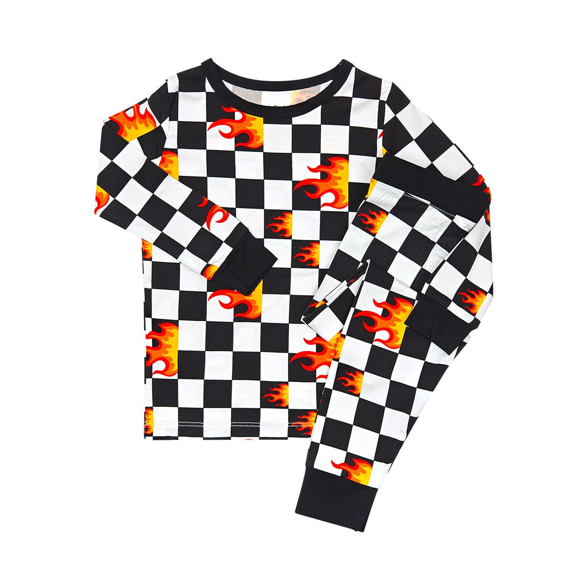 Bamboo Two Piece Set | Checker Blaze