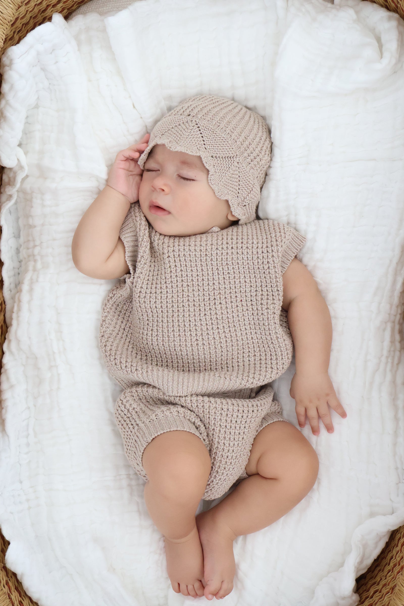 Luna + Luca Summer Tank Set - Heather Beige