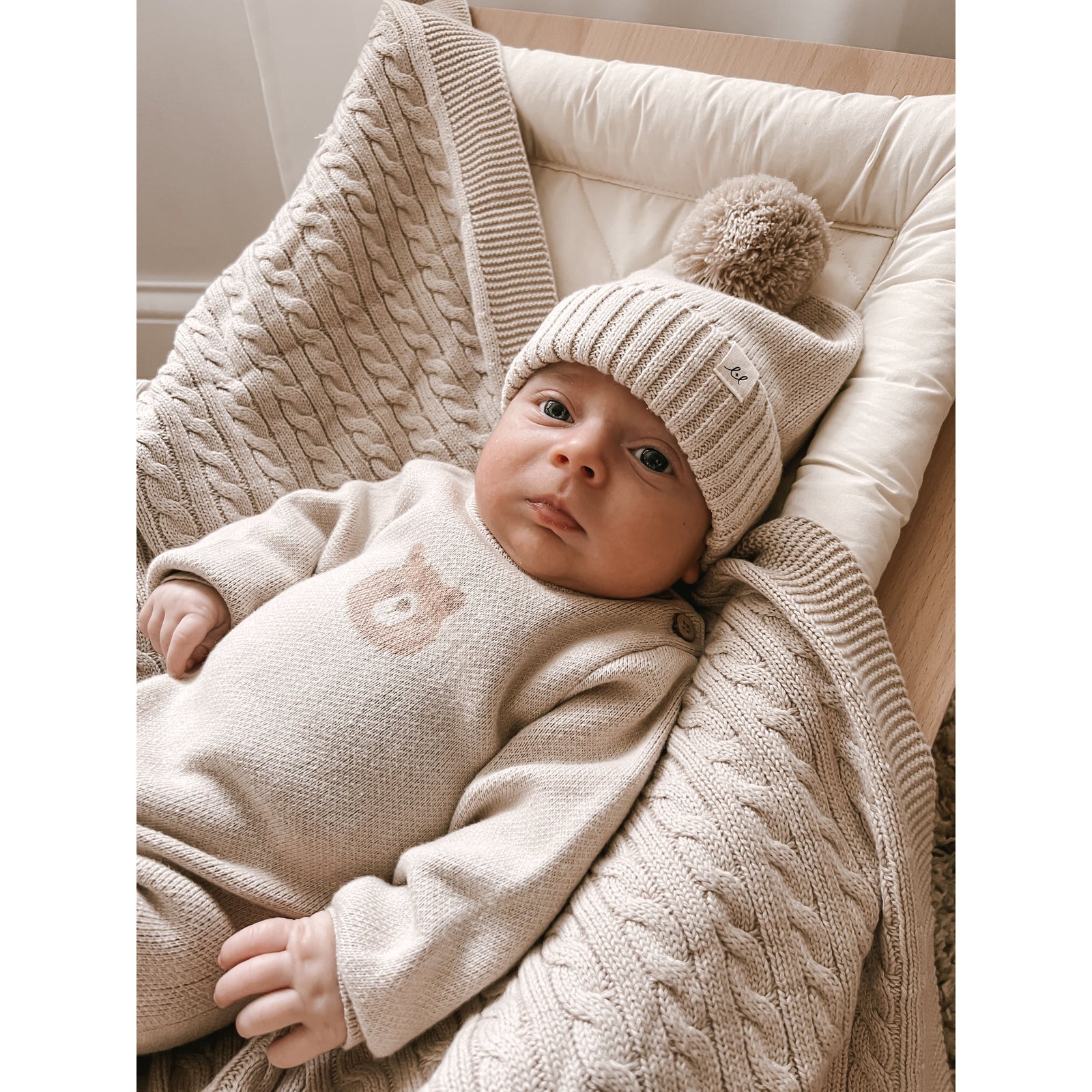 Luna + Luca Bear Jacquard Jumpsuit