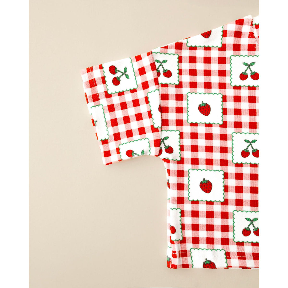 Shorts Set | Strawberry Gingham