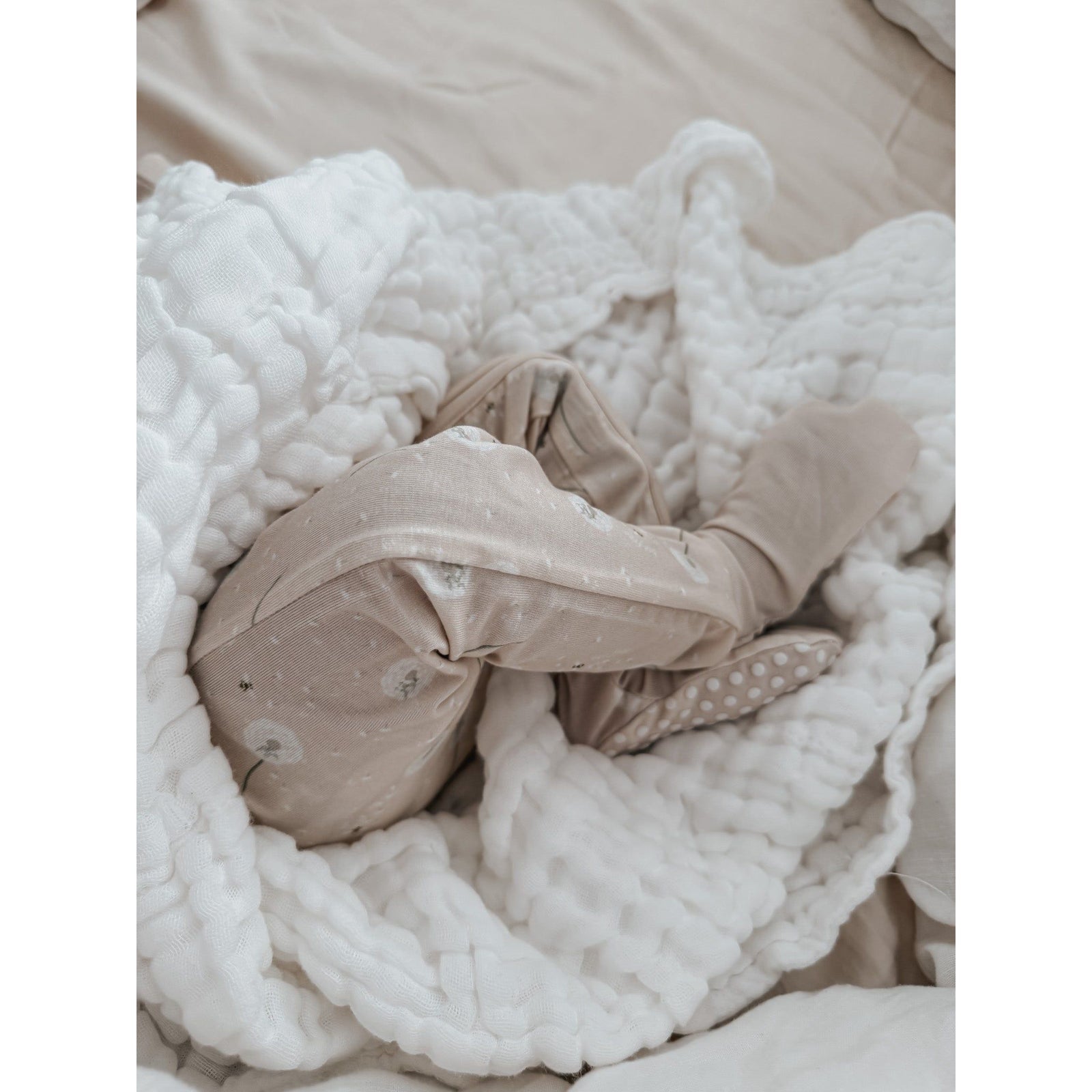 Luna + Luca Cotton Gauze Baby Blanket - White