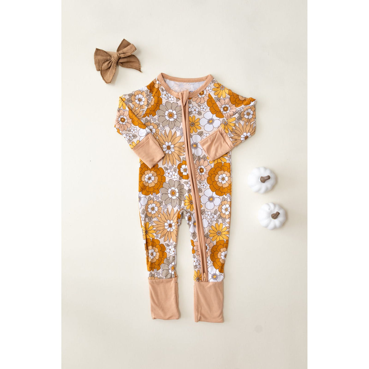 Bamboo Zip Romper | Petal Pop