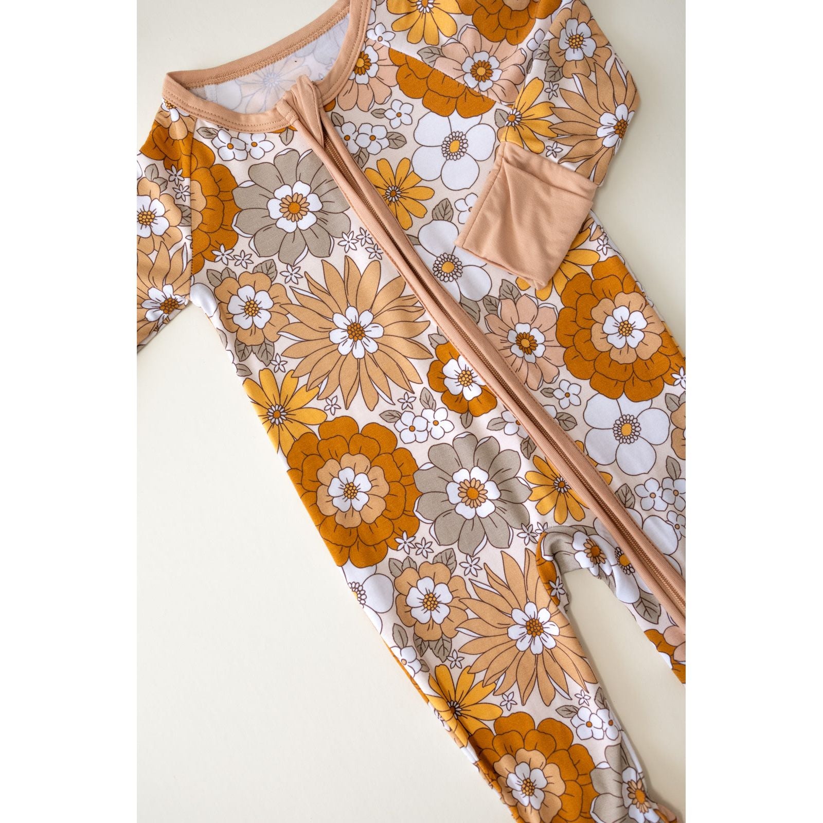 Bamboo Zip Romper | Petal Pop