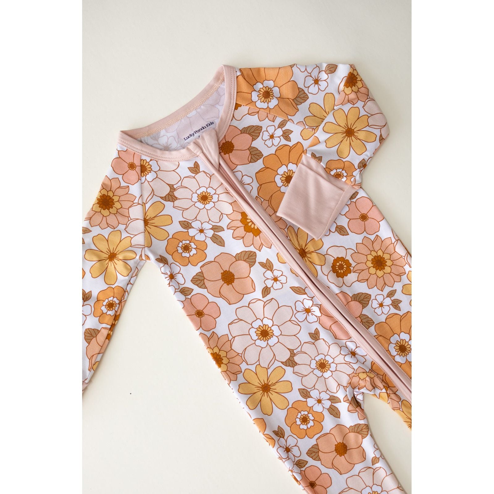 Bamboo Zip Romper |  Sweet Blossom