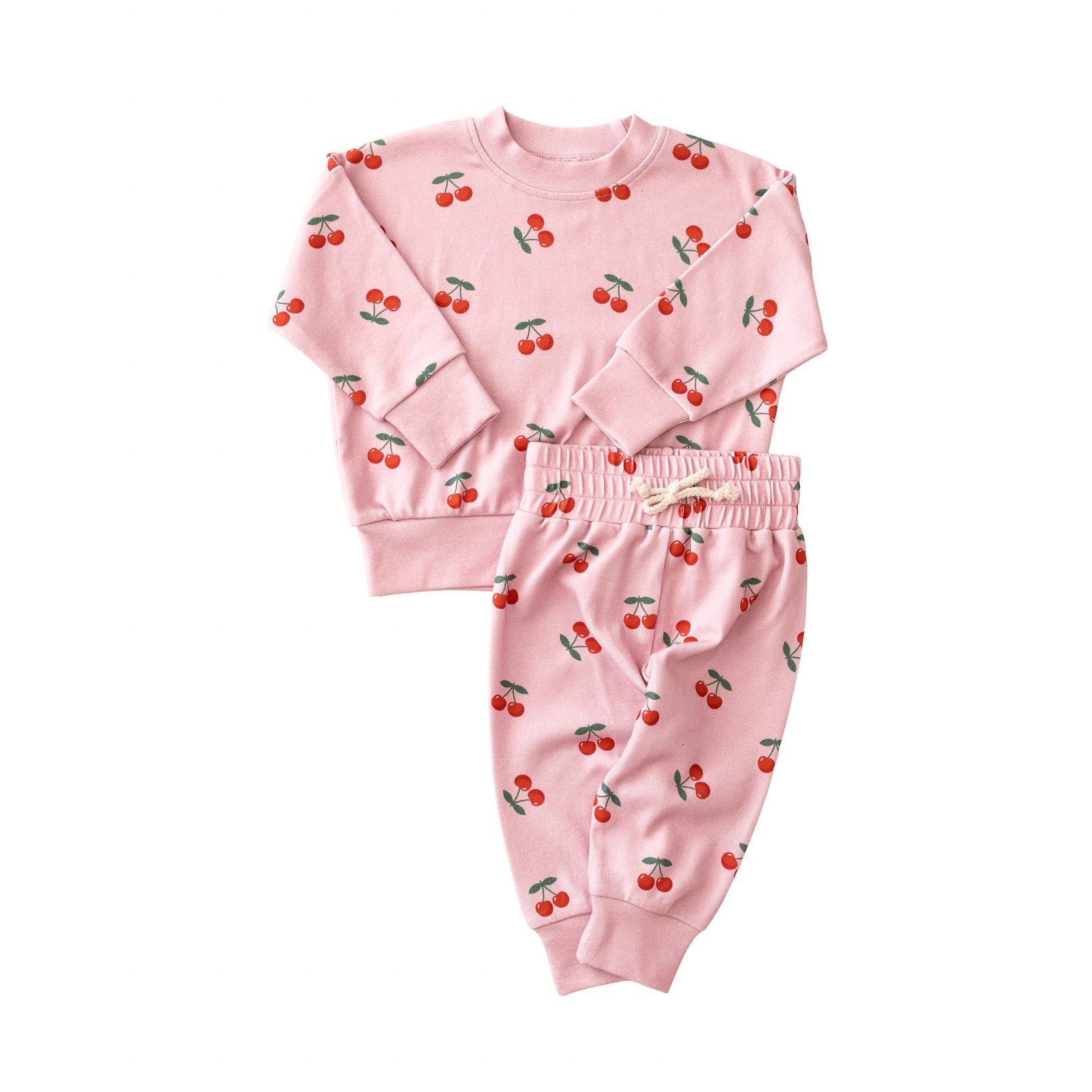 Jogger Set | Blush & Cherry