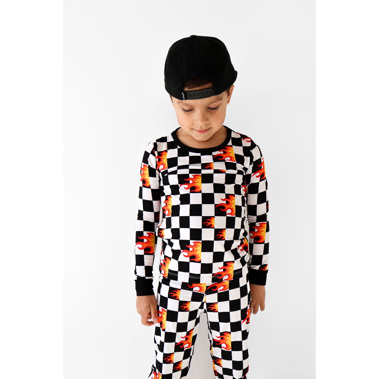 Bamboo Two Piece Set | Checker Blaze