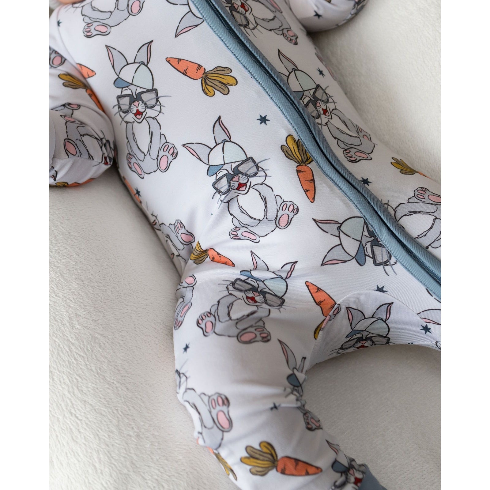 Bamboo Zip Romper | Rad Bunny