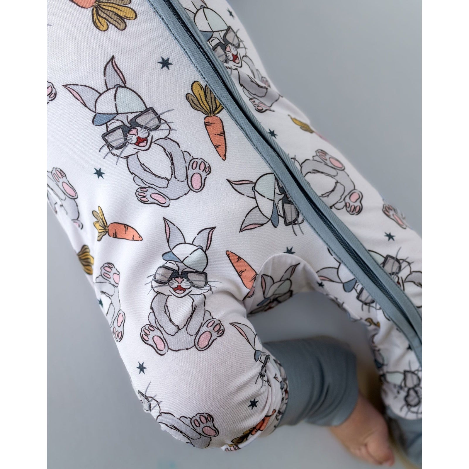 Bamboo Zip Romper | Rad Bunny