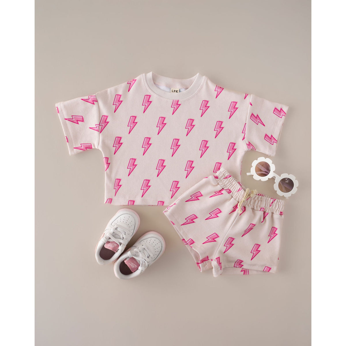 Shorts Set | Pink Bolts