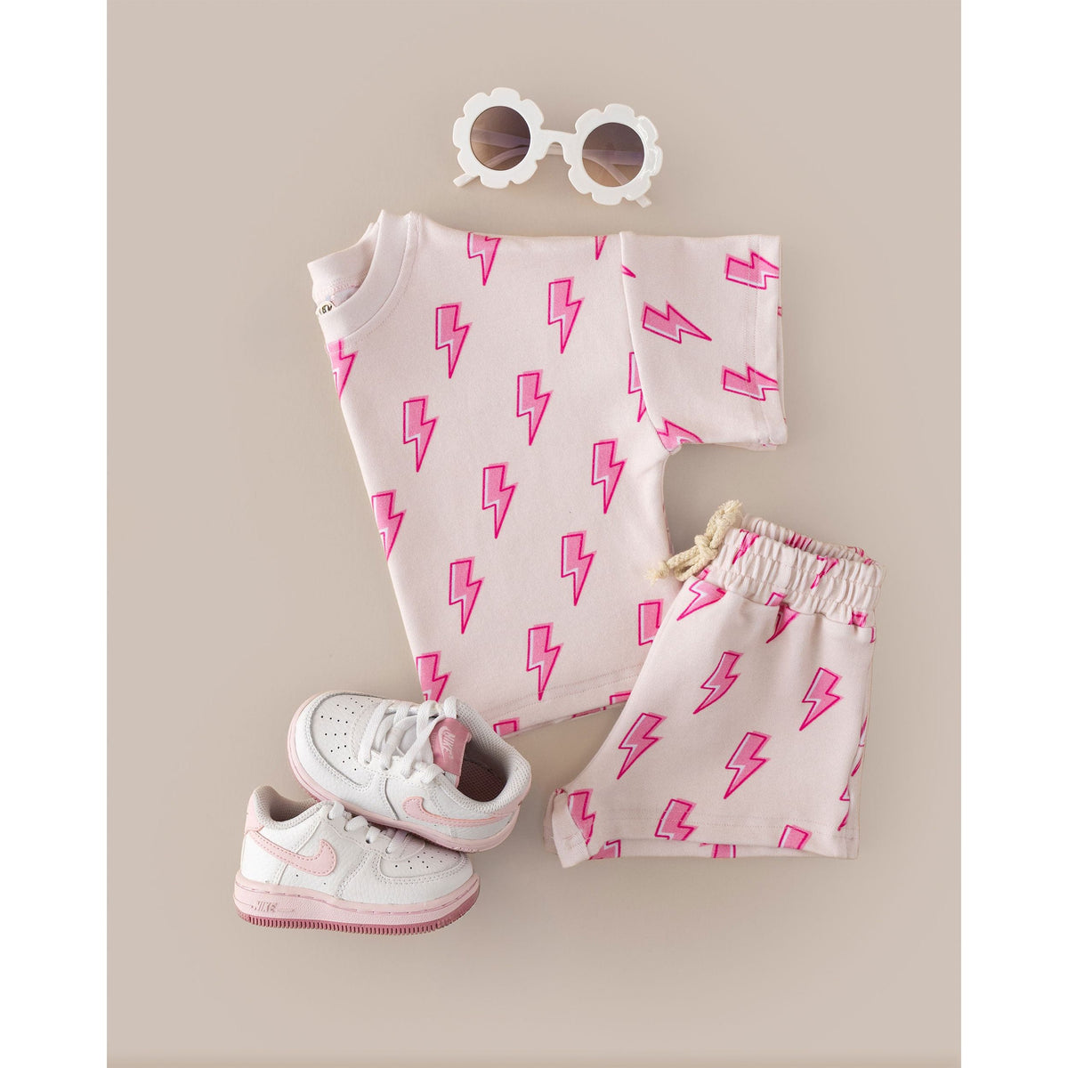 Shorts Set | Pink Bolts