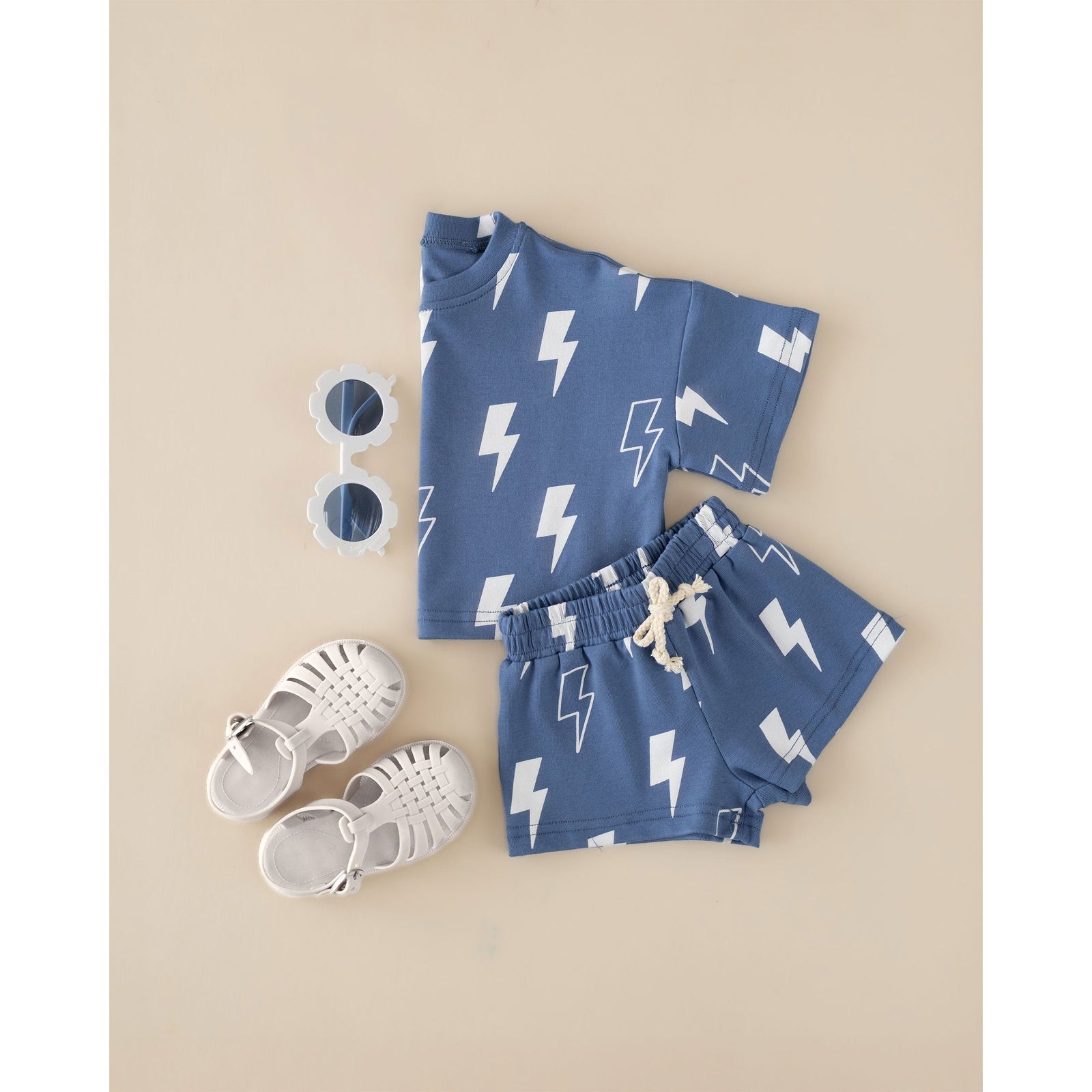 Shorts Set | Blue Bolts