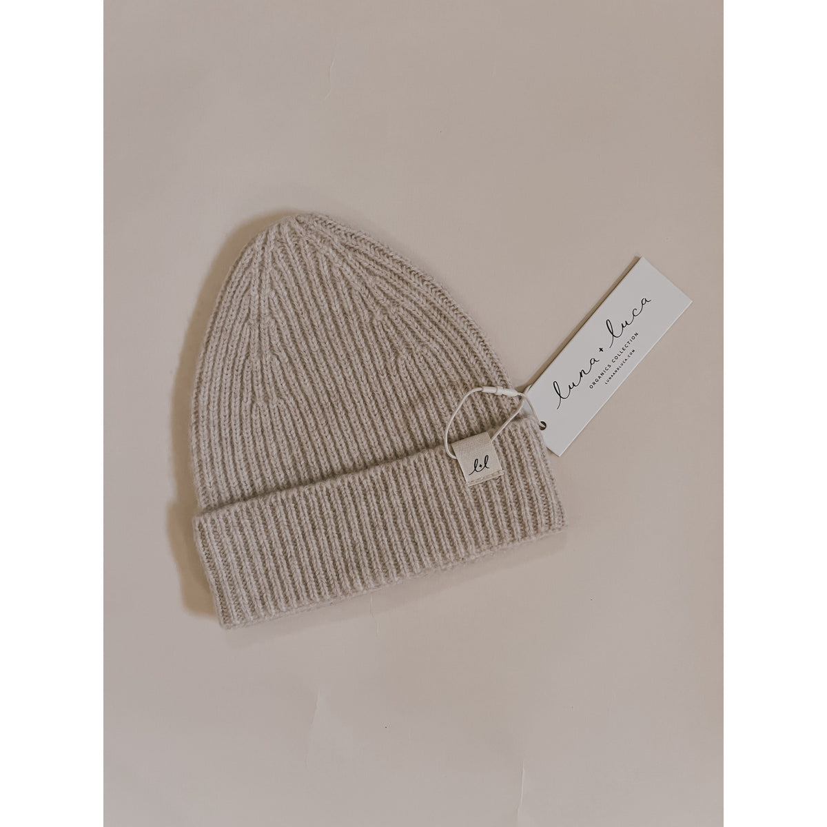 Luna + Luca Merino Wool Baby Beanie - Sand