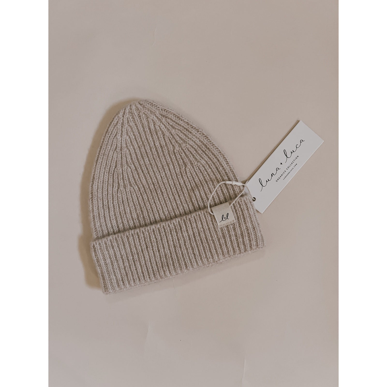 Luna + Luca Merino Wool Baby Beanie - Sand
