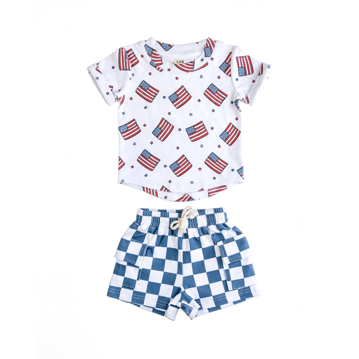 Cargo Shorts Set | Patriotic Vibes