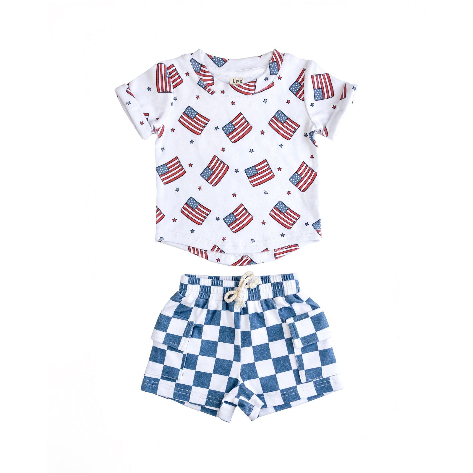 Cargo Shorts Set | Patriotic Vibes